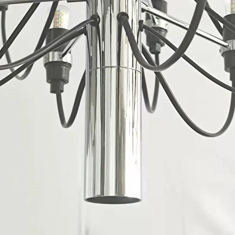 EleganceMax LED Chandelier - 50 Heads Gold Silver Pendant Light