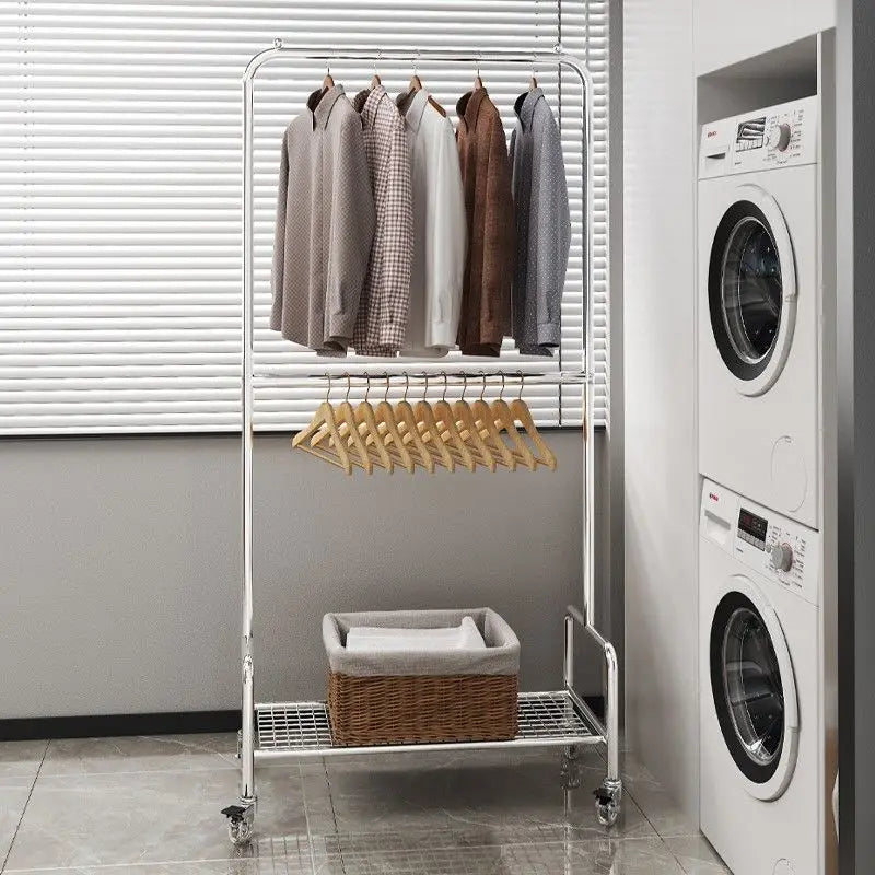GlideSpace Double Layer Clothes Rack