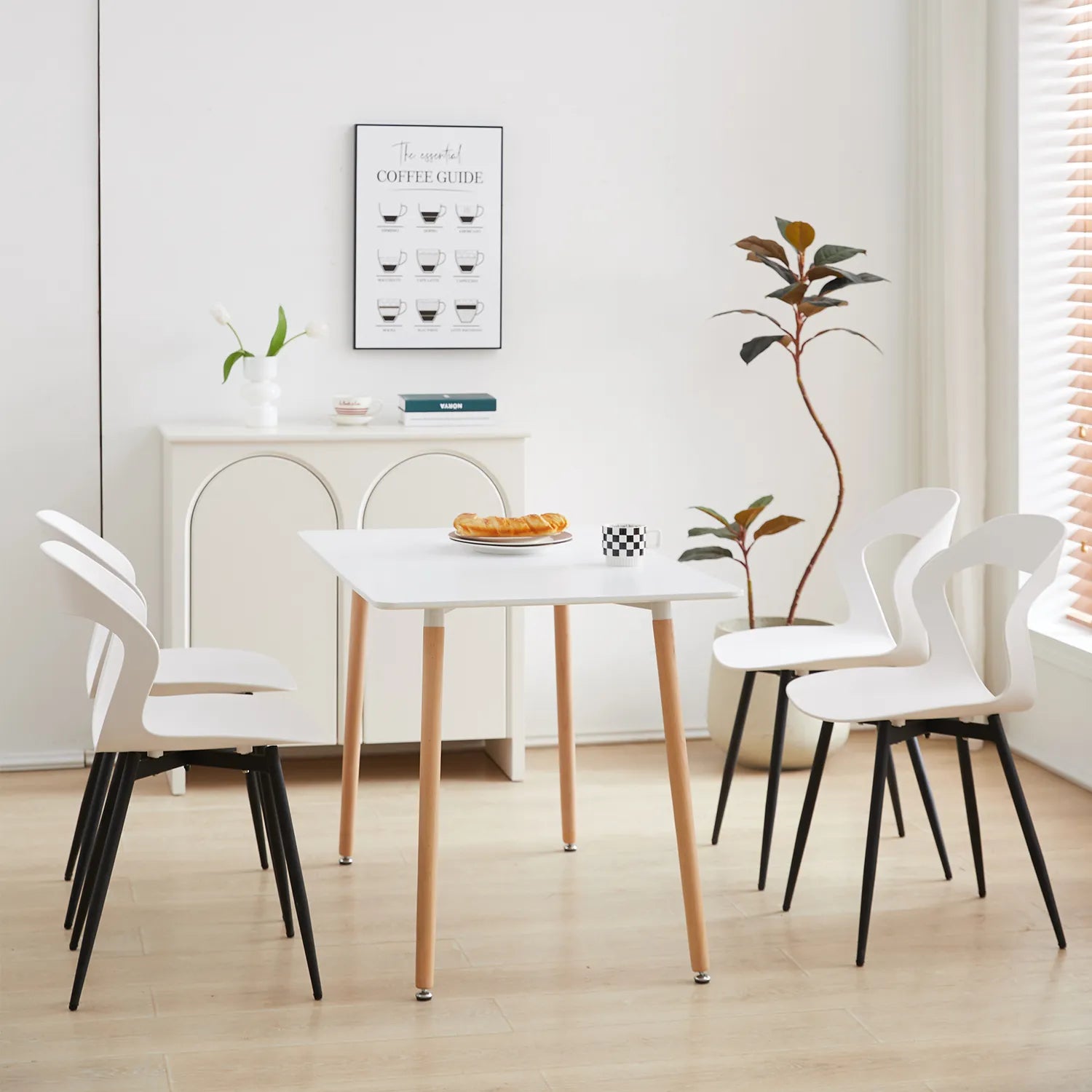 SkandiShop Set of 6 Scandinavia Dining Chairs