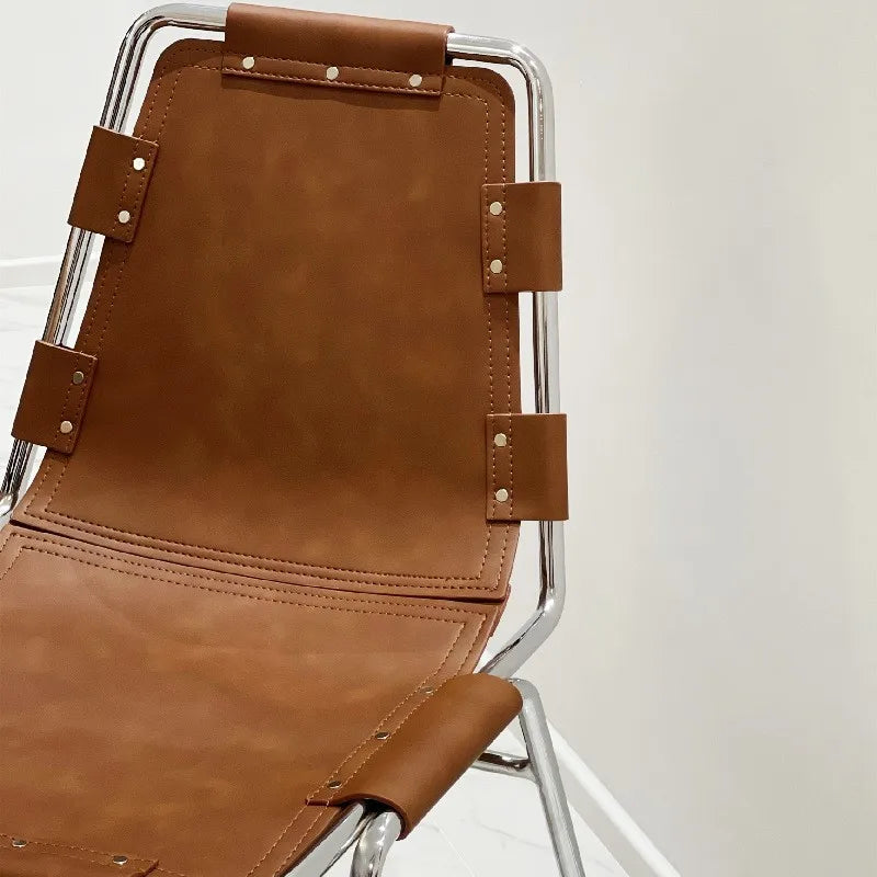  LuxeForge Leather Accent Chair