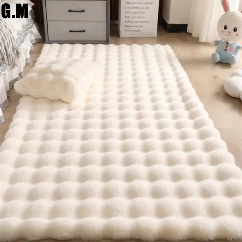 SkandiShip Fluffy Faux Fur Rug