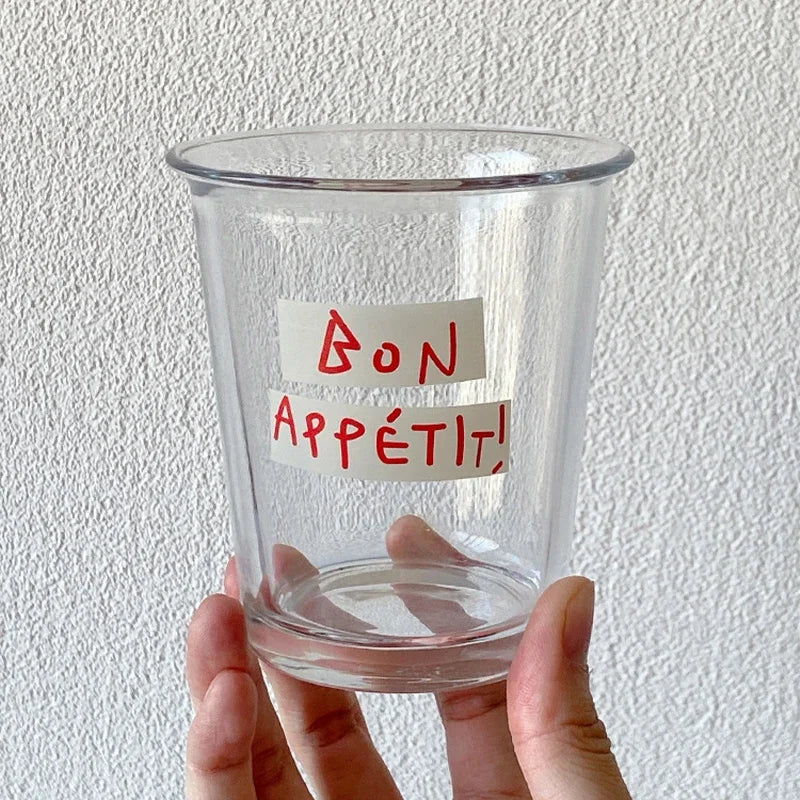 Korean Ins Glass Cup Wide