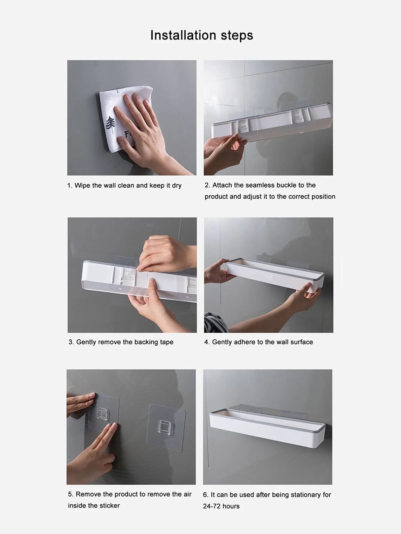 SkandiShop Toilet Bathroom Storage Cabinet Rack Wall Hanging