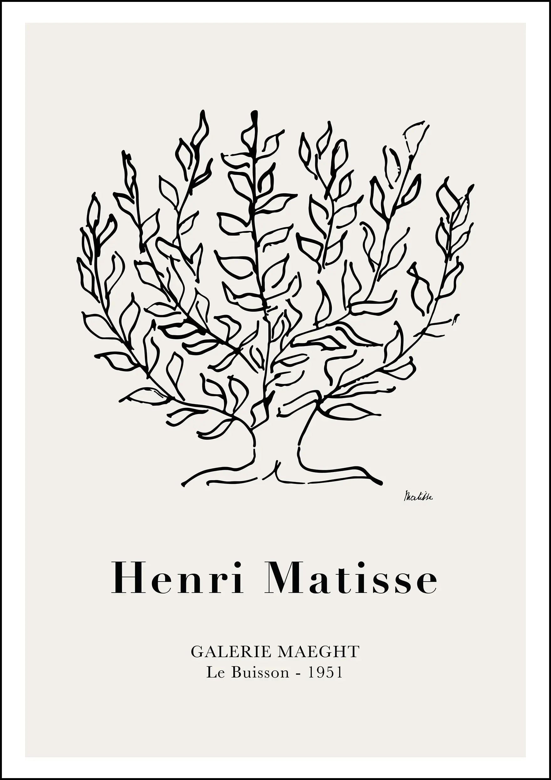 Henri Matisse Vintage Artwork Poster - Nordic Wall Art Print