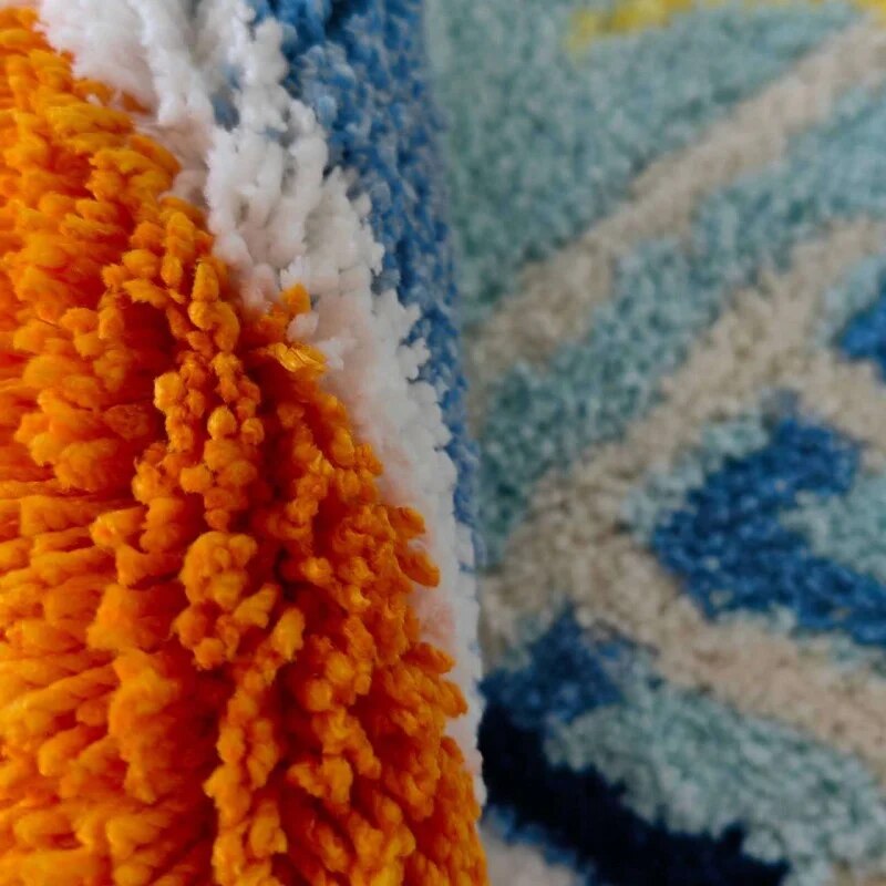 SkandiShop Swimming Pool Pattern Bathroom Rug