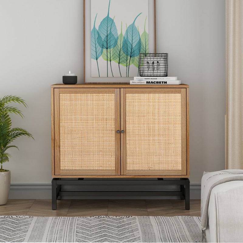 SkandiShop Rattan cabinet