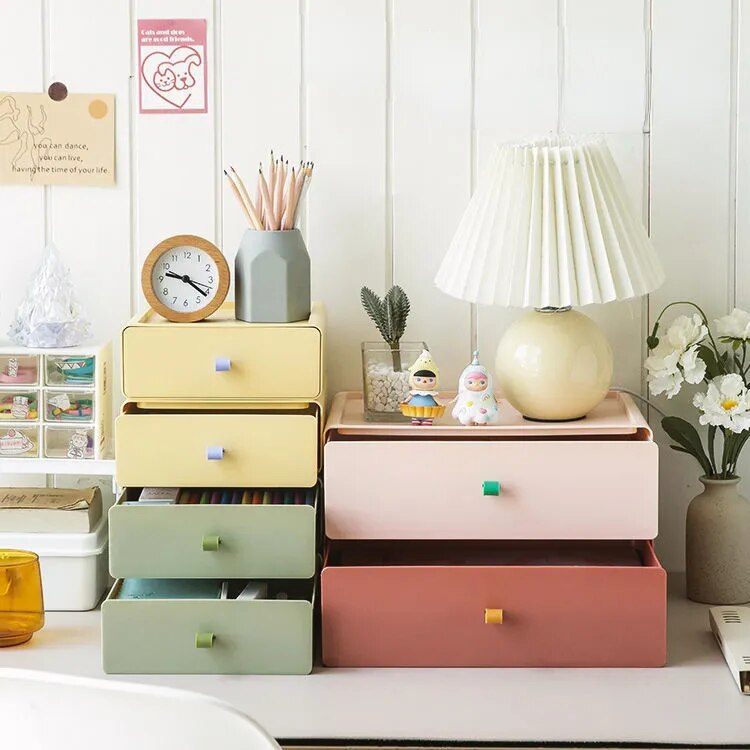 SkandiShop Stackable Organizer Drawer Office Accessories Storage Box