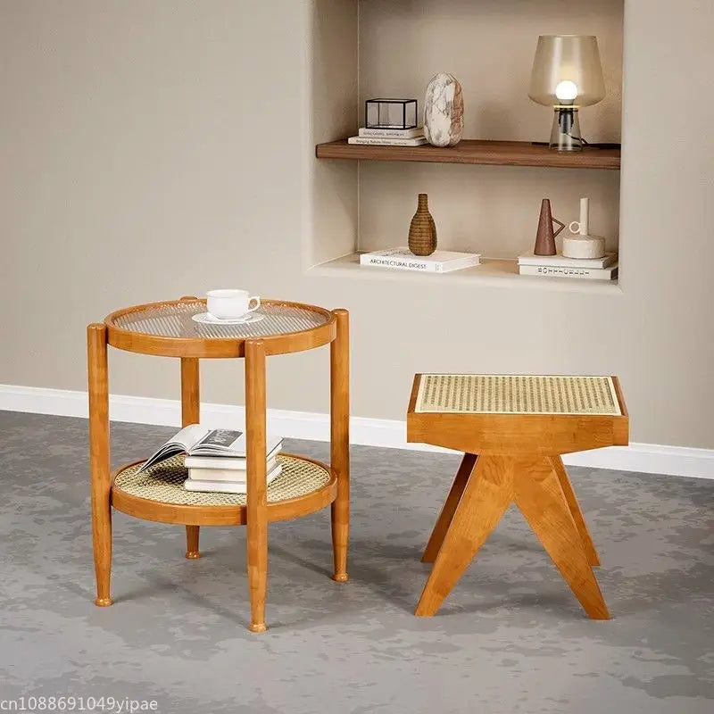 ZenWood Rattan Bench