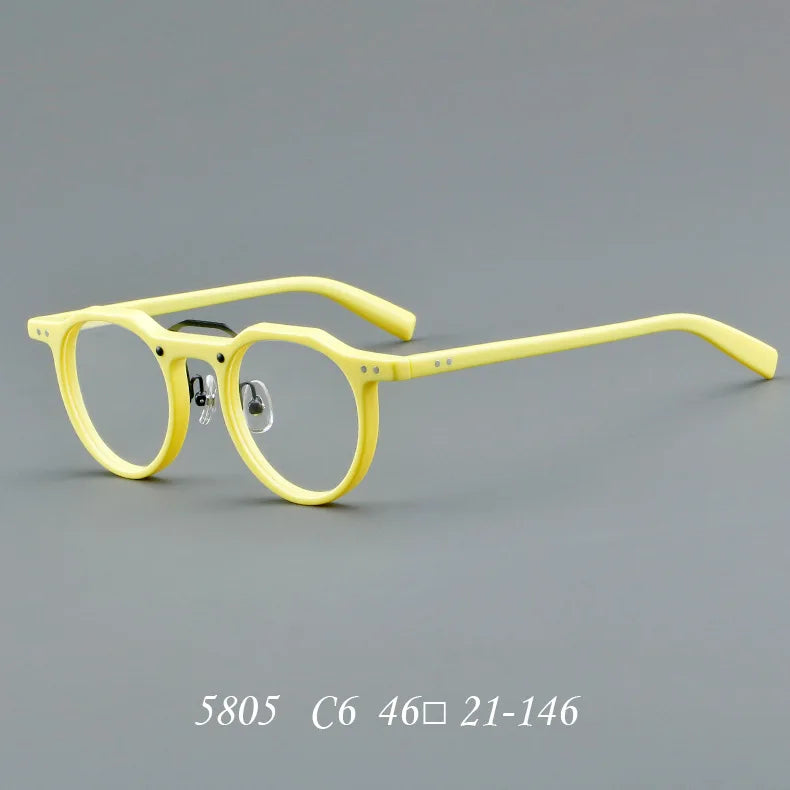ClassicVista Round Acetate Glasses – Vintage Luxury Collection