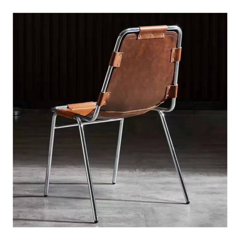  LuxeForge Leather Accent Chair