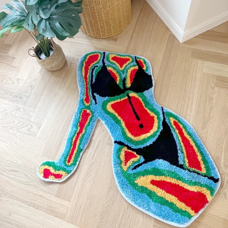 SkandiShop Female Body Bathroom Rug