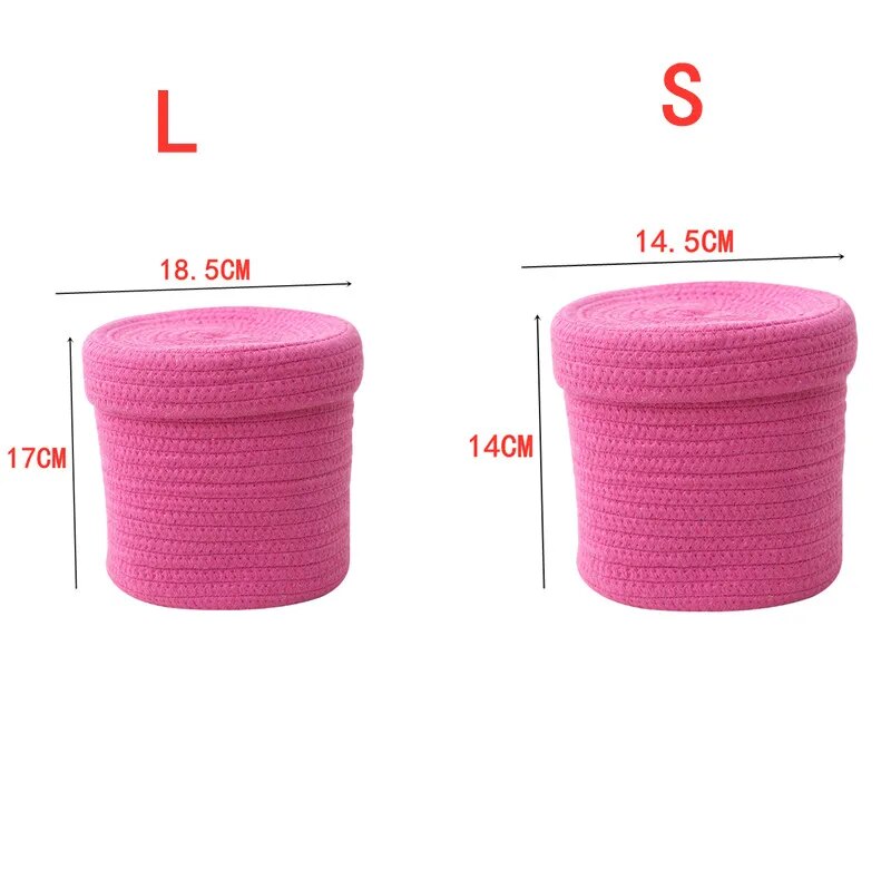 SkandiShop Cotton Storage Basket