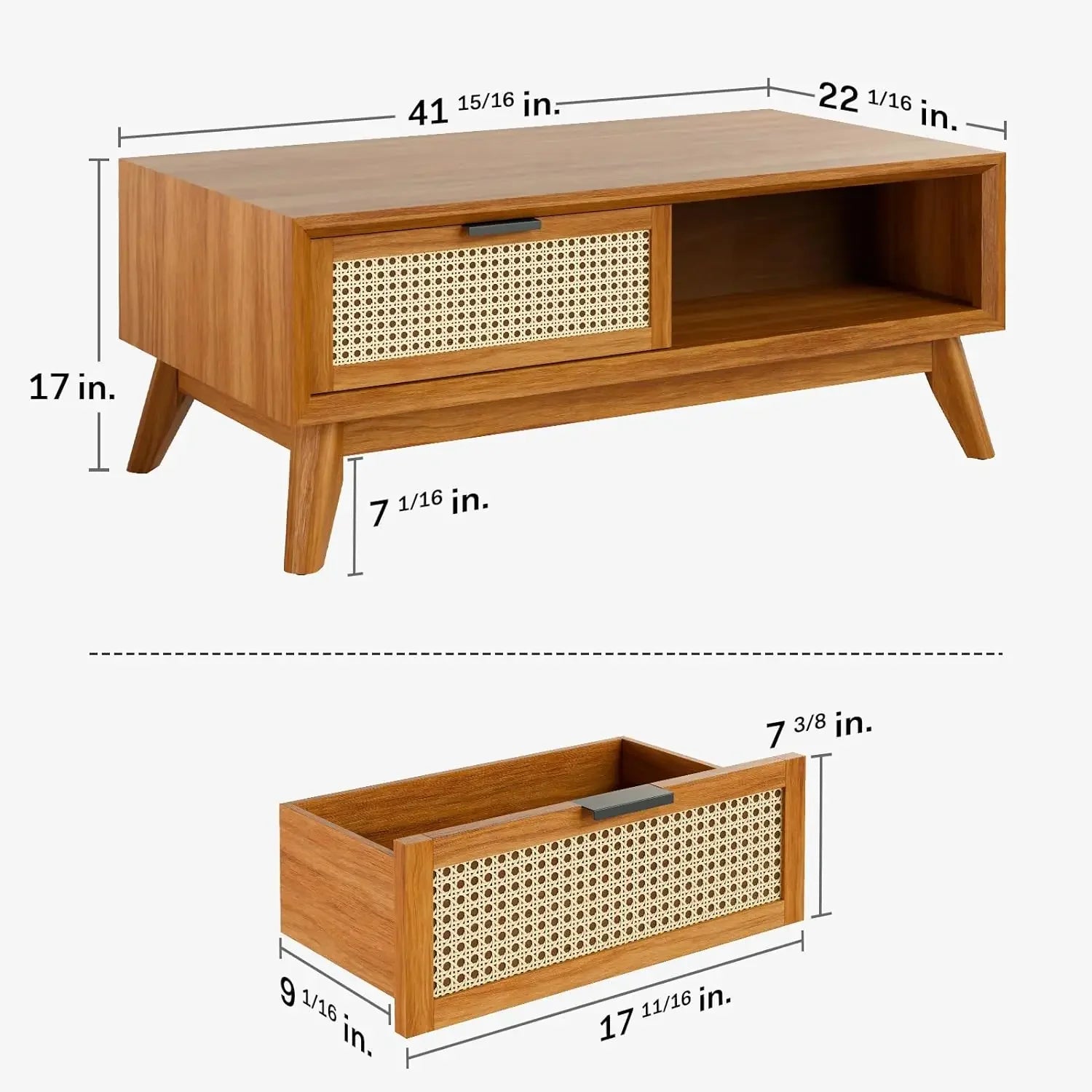 SkandiShop Boston Table, 41.97"