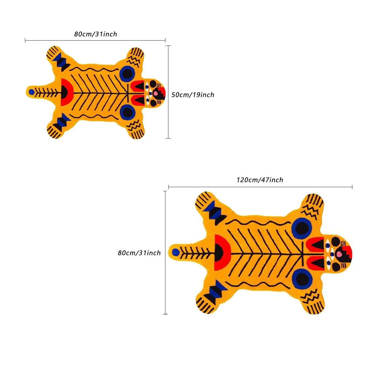 SkandiShop Tryp Tiger Rug