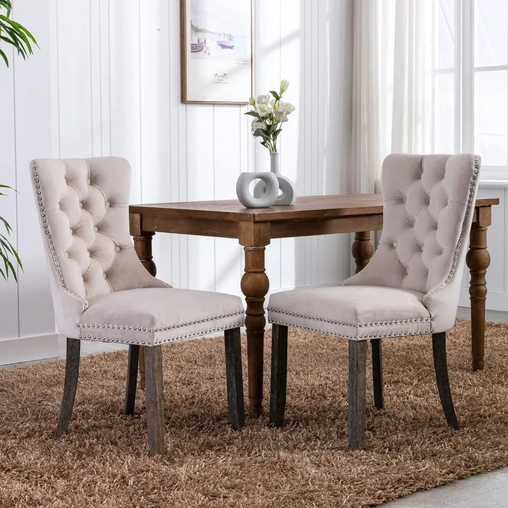 Tufted Dining Chairs Set of 6
