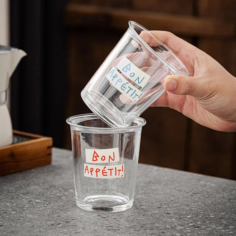 Korean Ins Glass Cup Wide