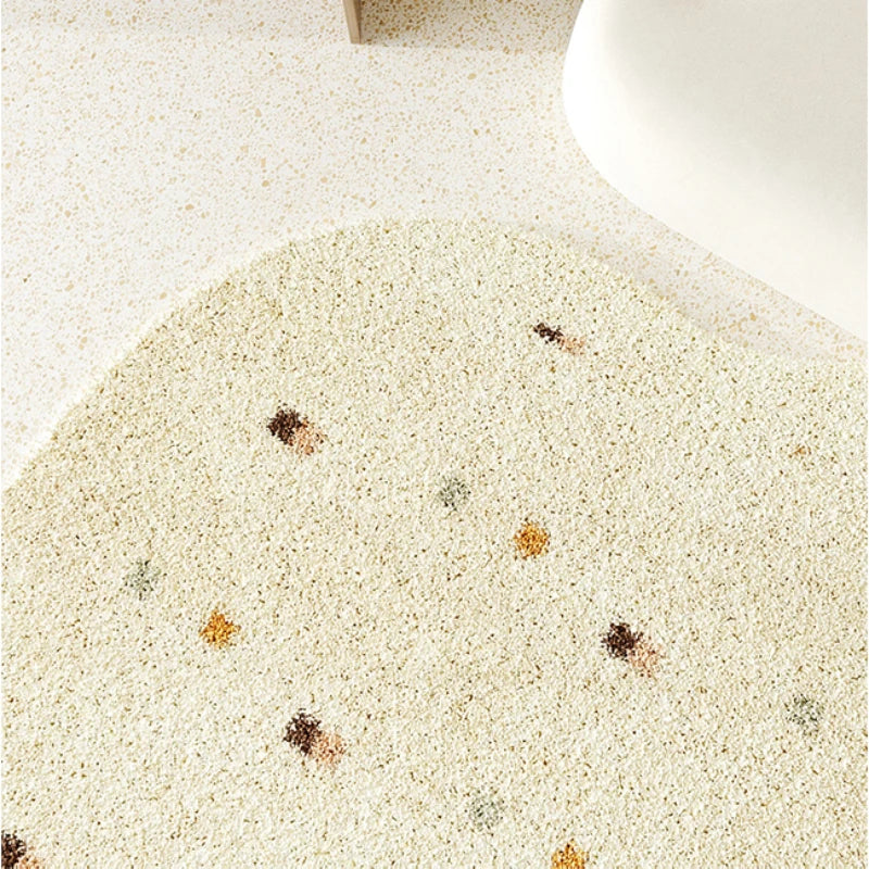 CreamyComfort Irregular Area Rug