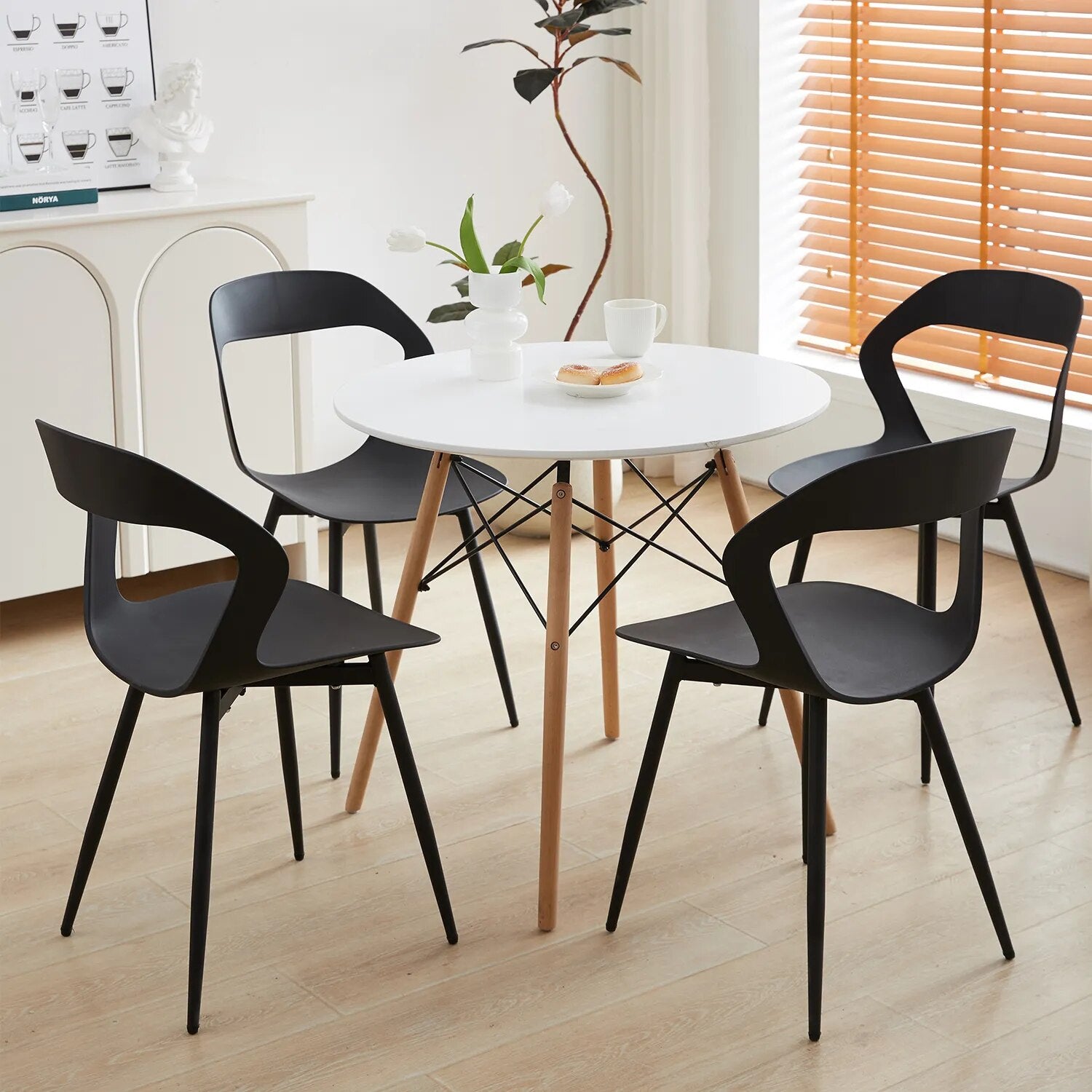 SkandiShop Set of 6 Scandinavia Dining Chairs