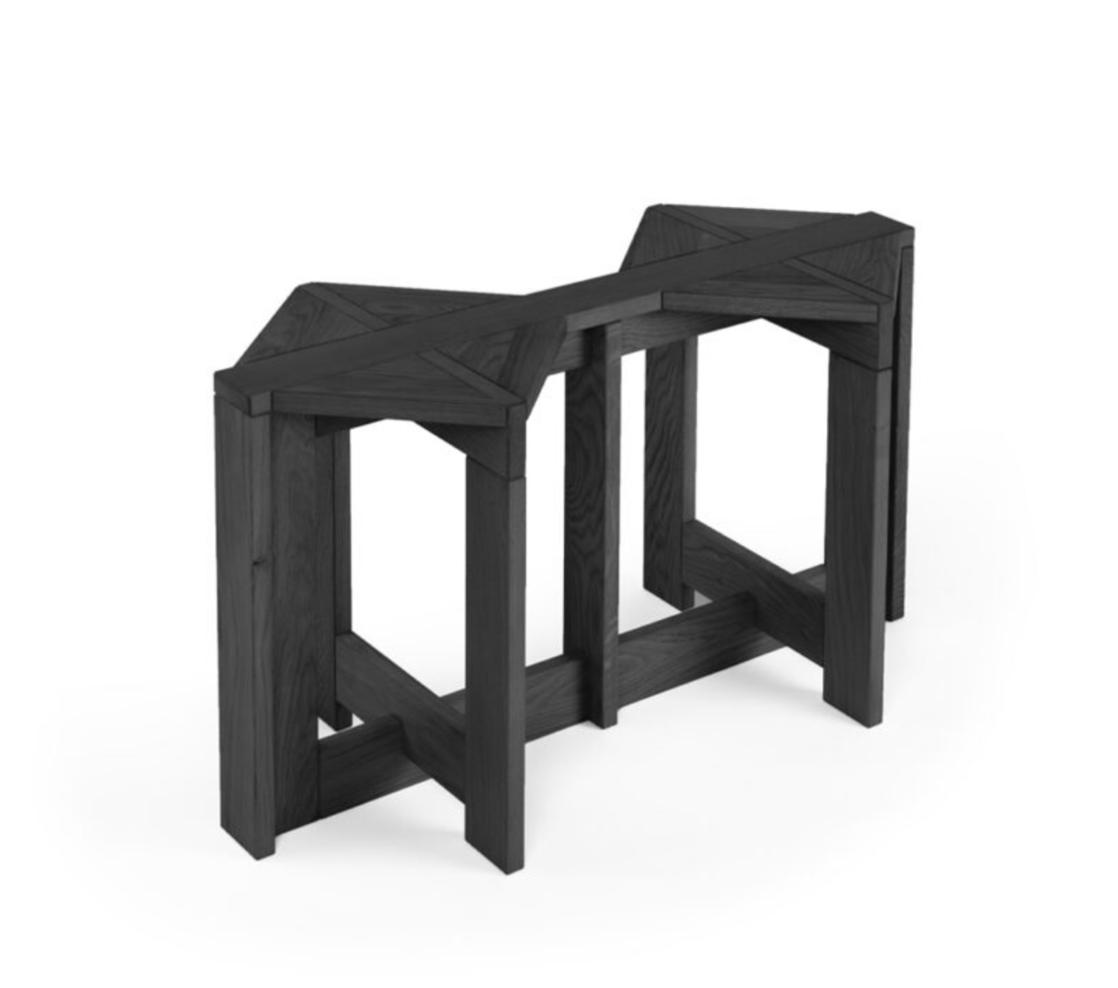 BERBER Double Stool Black