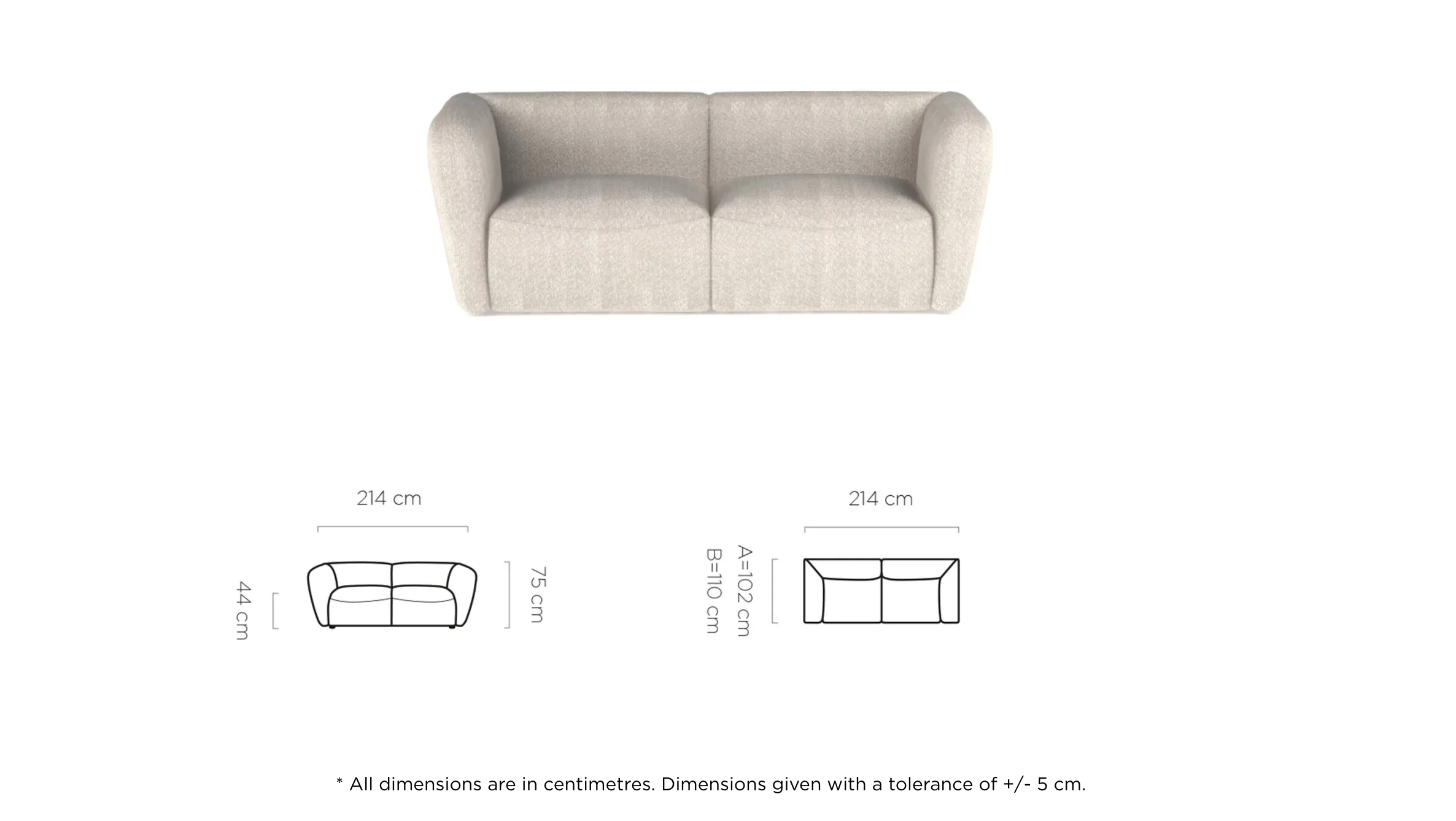 SkandiShop Candelo Sofa