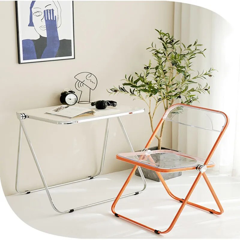 SkandiShop Outdoor Transparent Folding Chair
