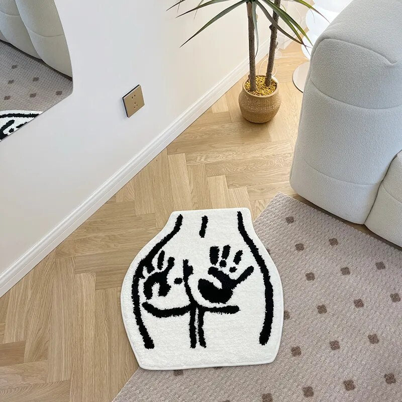 SkandiShop  Butt Carpet Soft Tufted Rug