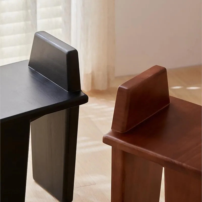 SkandiShop Netta Nordic Solid Wood Living Room Stool