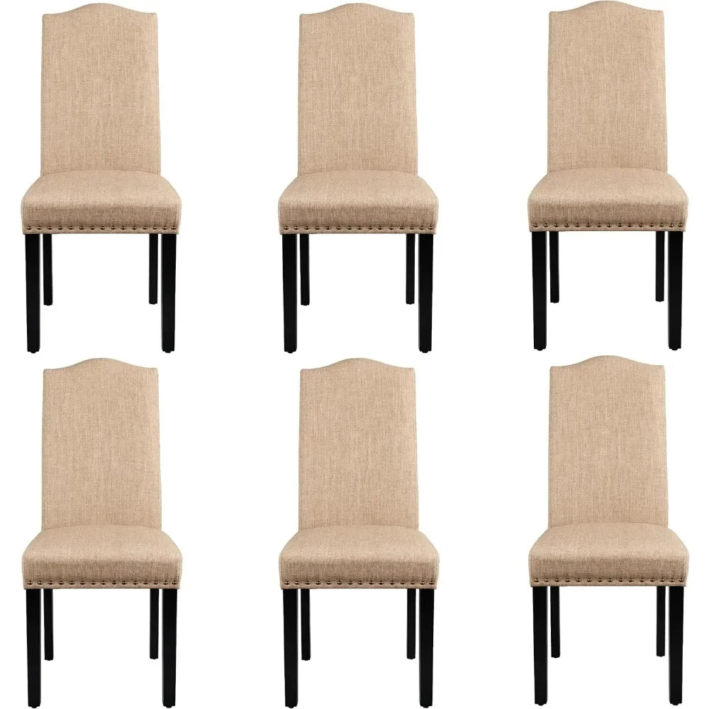 Dining Chairs Set of 6 Upholstered Chairs