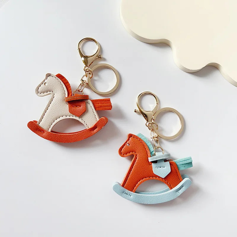 Luxe Leather Rocking Horse Charm