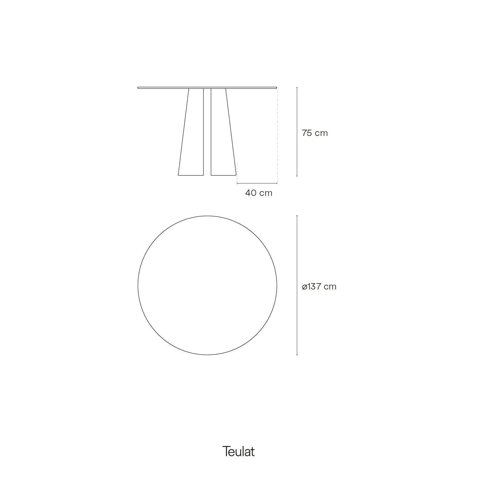 Round Table Cep 137Cm Light Natural