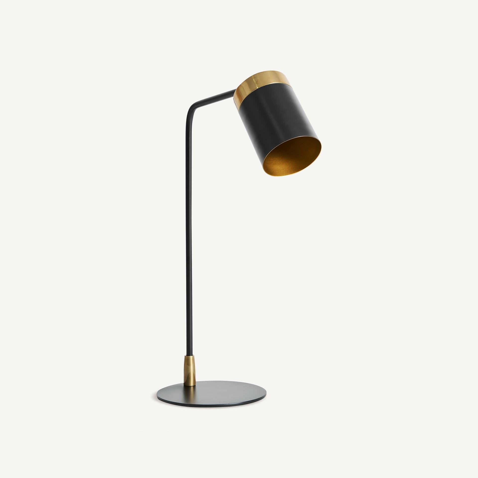 Seb Art Deco Table Lamp - Black Iron Geometric Design