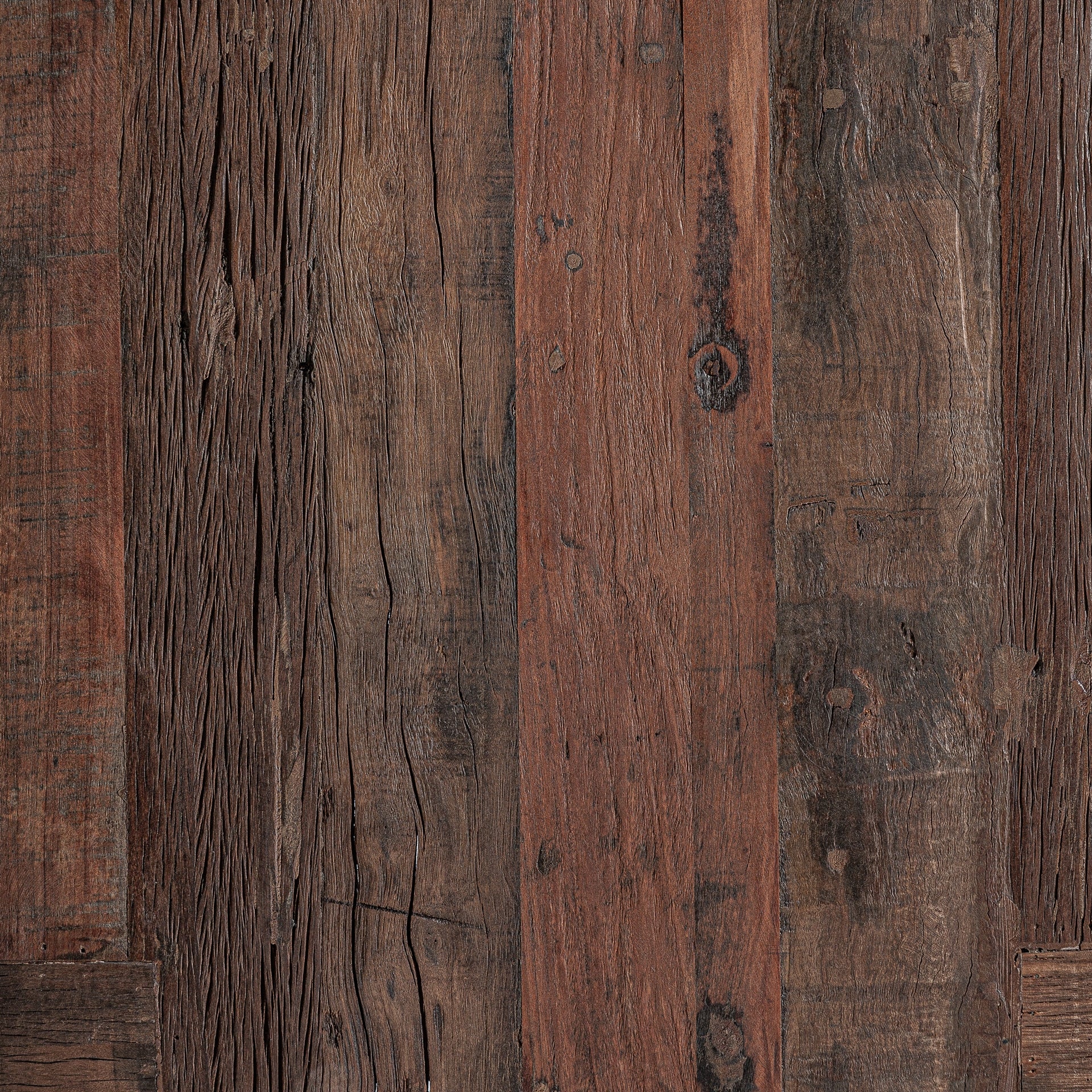 Baltic Sea-  Reclaimed Wood Side Table - 60cm Brown Accent Table