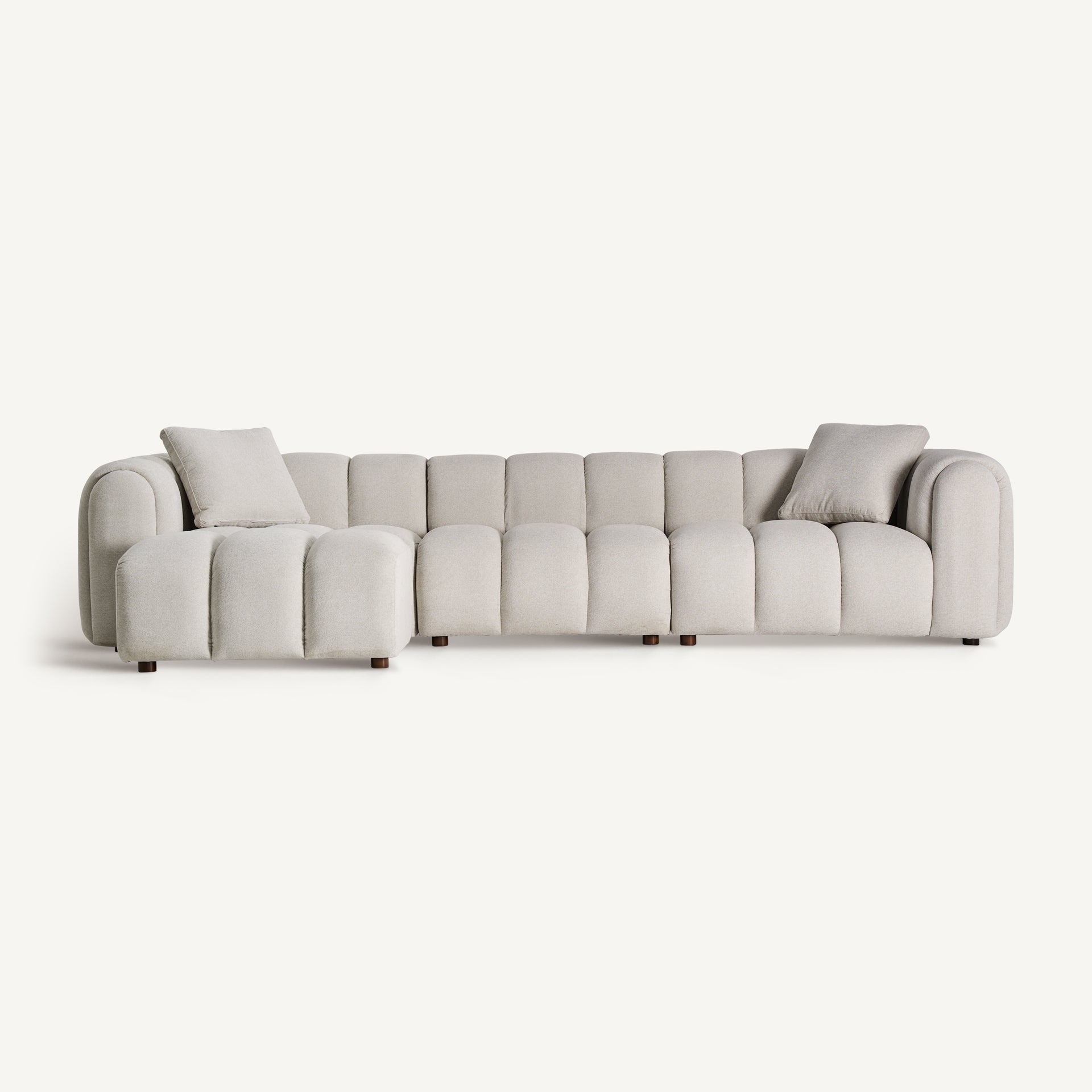 Central Sofa Module - Grey Polyester Modular Seating