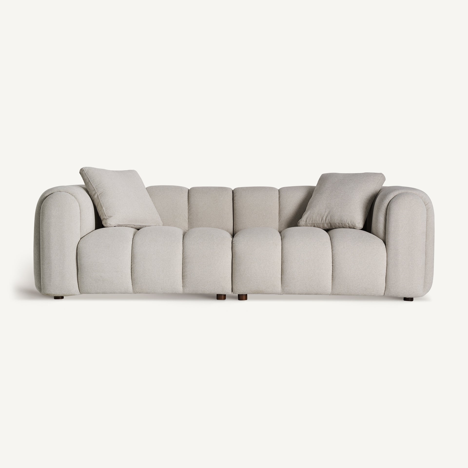 Central Sofa Module - Grey Polyester Modular Seating