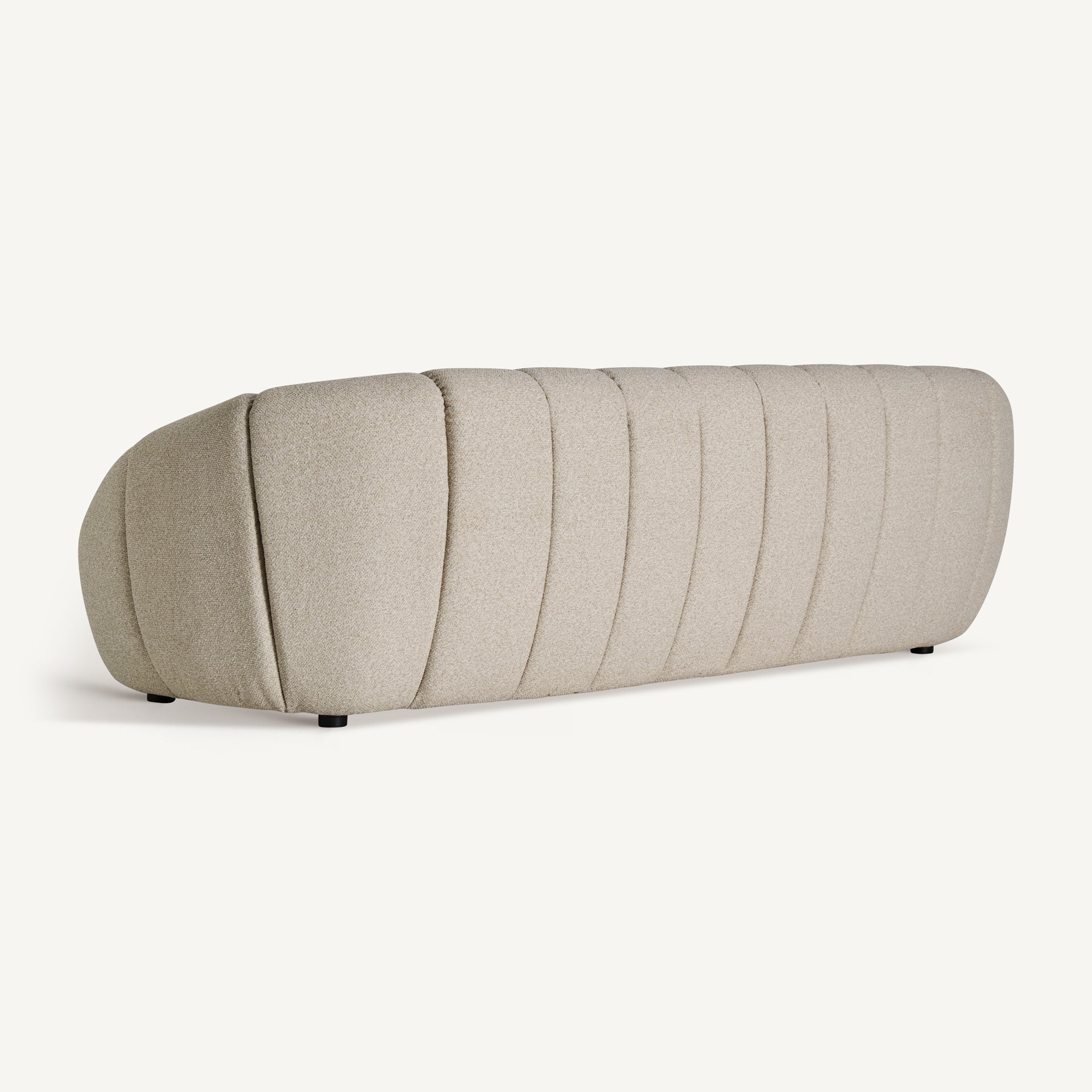 Maija Beige Polyester Sofa - Contemporary 3-Seater