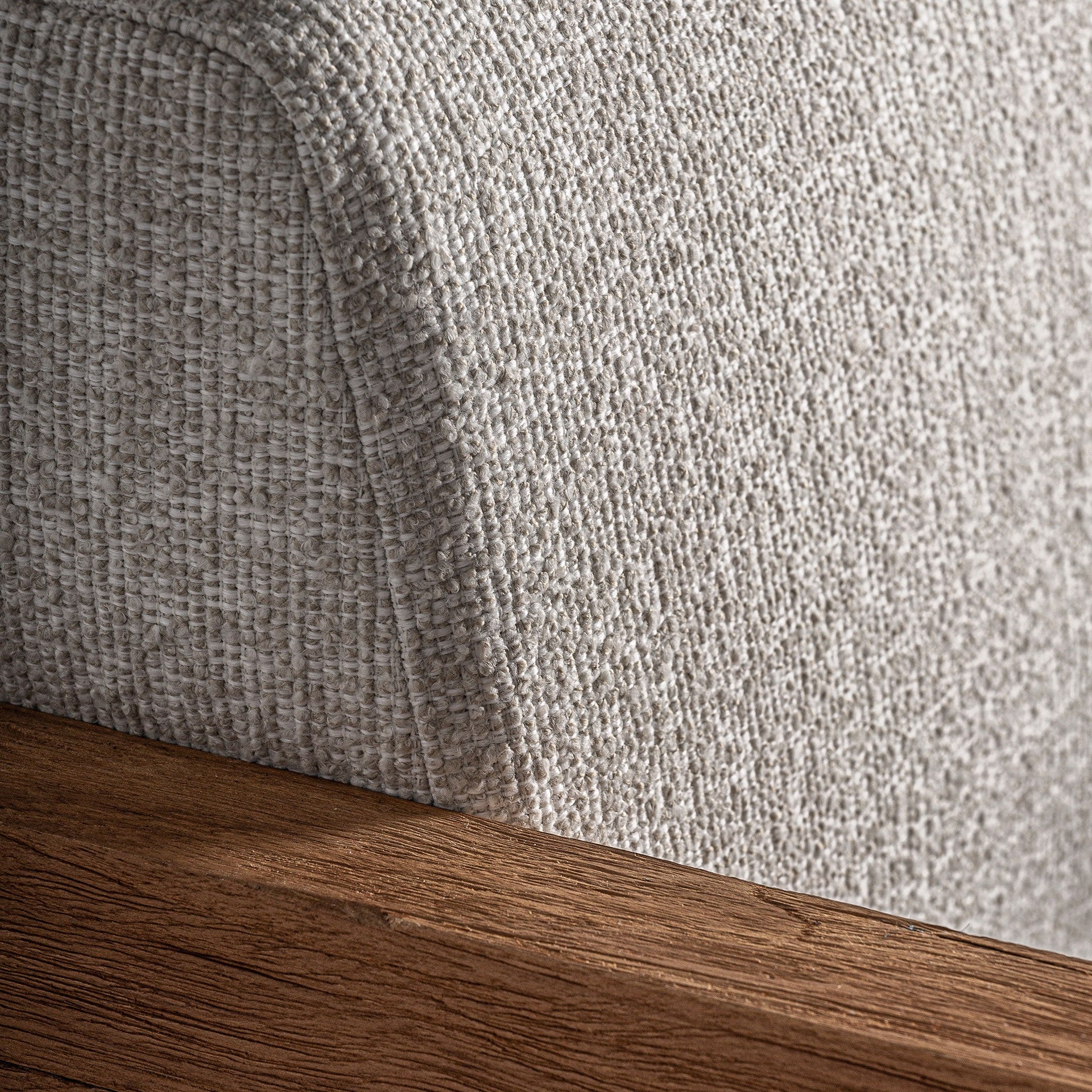 Testa Sofa - Recycled Teak & White Polypropylene Sofa 240cm