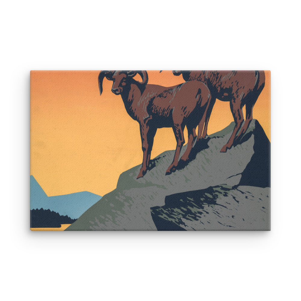 Protect our national parks - old propaganda canvas