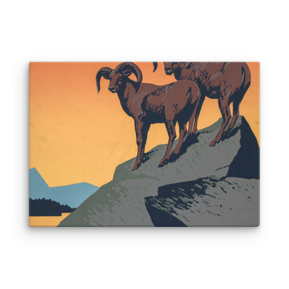 Protect our national parks - old propaganda canvas