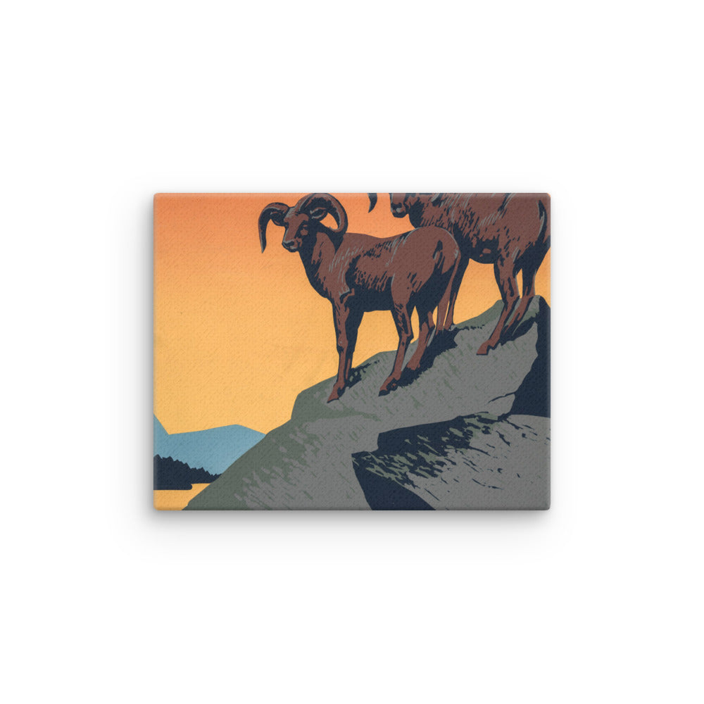 Protect our national parks - old propaganda canvas